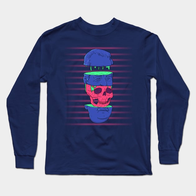 CyberPunk Head' Long Sleeve T-Shirt by artub